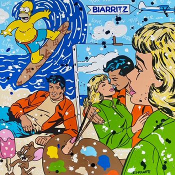 Johane8-toile-peinture-street-art-pop-art-artiste-plage-biarritz