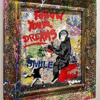 Mr Brainwash-peinture-toile-tableau-Thierry Guetta